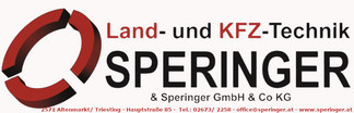 Land- & KFZ- Technik Speringer & Speringer Gmbh und CoKG