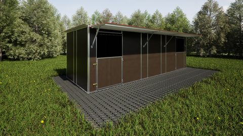 Sonstige Fahrbare Außenbox, 8x3m, Weideunterstand,Pferdes