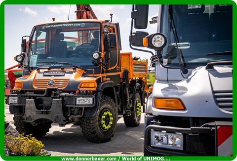 Sonstige Unimog U400 mit Ladekran, Funk, Zapfwelle, Anbau