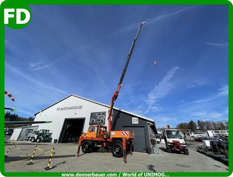 Unimog U1450 mit Mega Kran, Kranseilwinde 