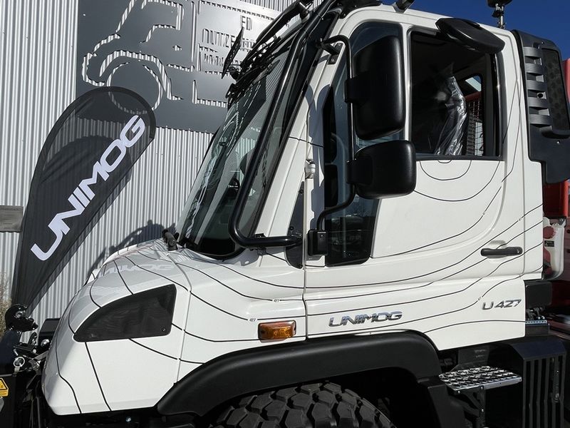 Unimog Unimog U427 mit Werner Seilwinde , Einzelstück  3