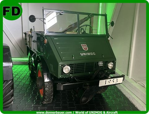 Unimog 2010 Cabrio mit Mähwerk, Restauriert 