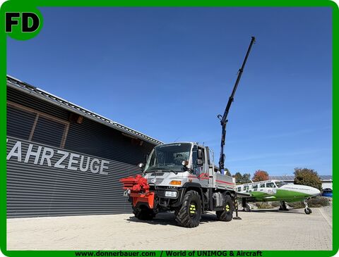 Unimog U300 mit Kran, Österreich Zulassung