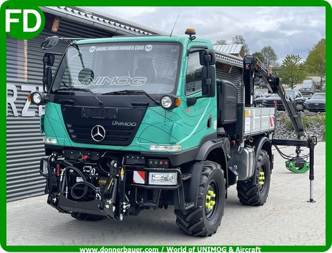 Unimog U20 Agrar mit Kran, Rarität