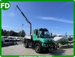 Mercedes Unimog U318 mit Kran-Forst-Traumzustand 