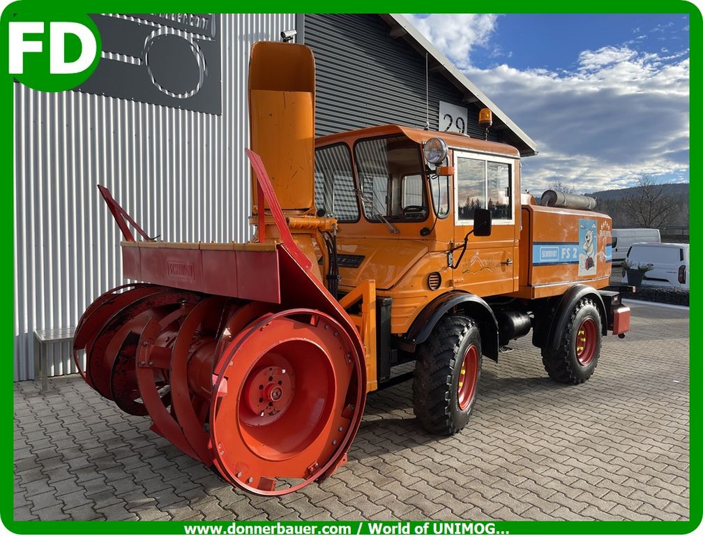Schmidt Unimog Schneefräse mit Hydrostat erst 370 Bts  2