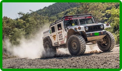 Renn Unimog mit Straßenzulassung, Hummer H1 