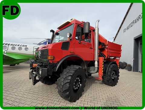 Unimog U1600 Agrar mit Palfinger PK9001 Kran