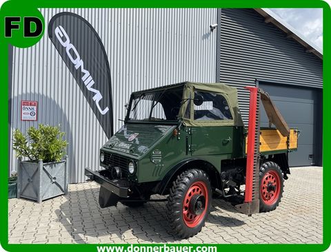 Unimog 2010 Cabrio mit Mähwerk, Restauriert 