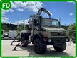Unimog Unimog U5000 mit Bagger-Kran, Spezial Fahrzeug 