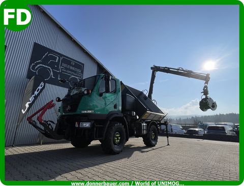Unimog Unimog U20 mit Kran, Zapfwelle, Einzelstück 
