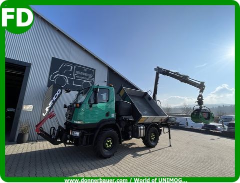 Unimog U20 mit Kran, Zapfwelle, Einzelstück 