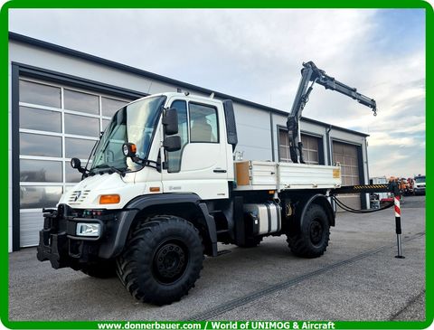 Unimog U400 mit Kran-Funk, 7 Tonnen Seilwinde