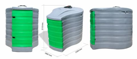Sonstige  NEU Dieseltank 2500L Dieseltankstelle DOPPELWAN