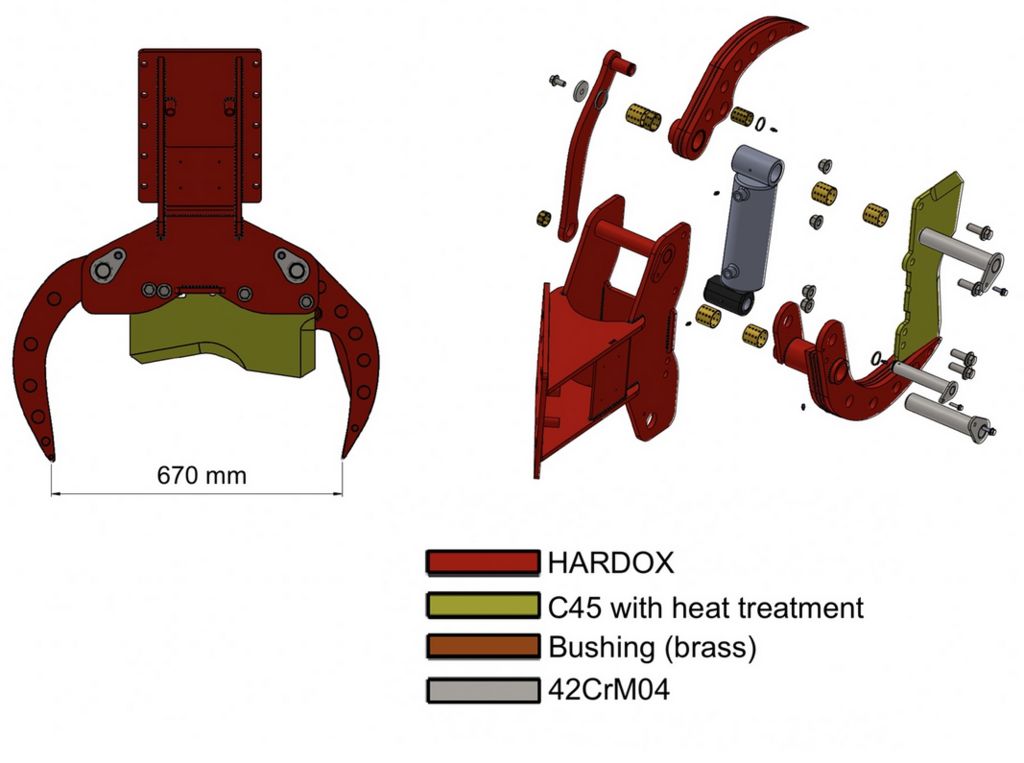 Deleks CF11-R Fällgreifer mit Rotator 3