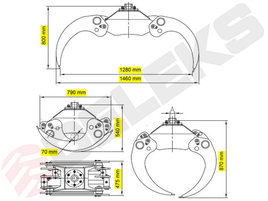 Deleks Deleks Deleks DK16 Holzzange 2