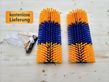 Sonstige 2x Kratzbürsten Gelb/Blau halbrund inkl. Versand