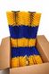 Sonstige 4x Kratzbürsten Gelb/ Blau halbrund inkl. Versan