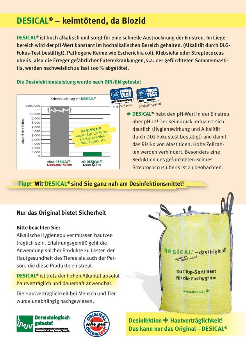 Pöchacker Kuhkomfort Desical Hygieneeinstreupulver 3