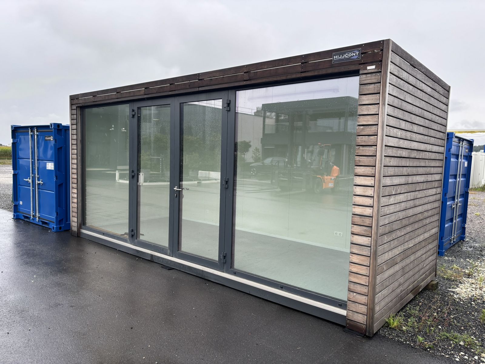Container mit Holzfassade 6,2x2,6m 3