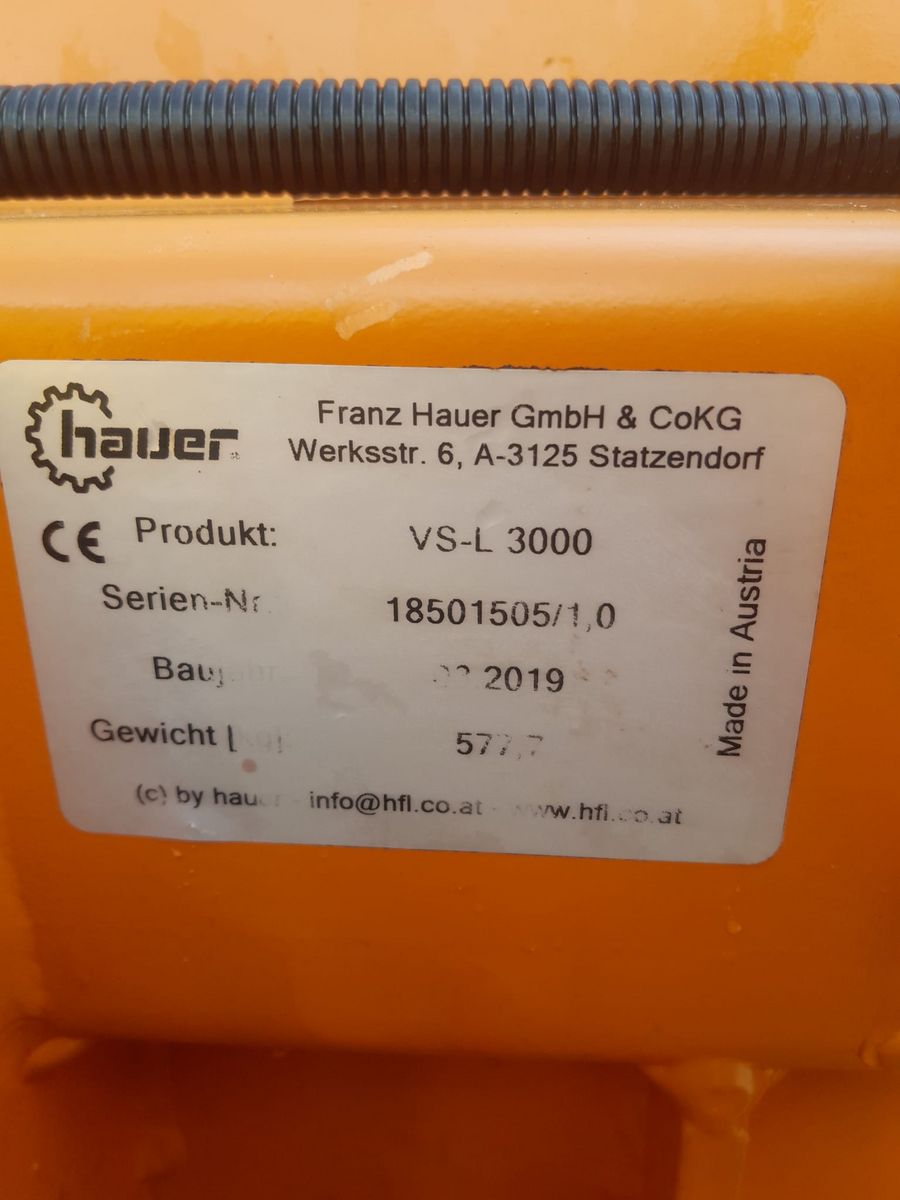 Hauer Schneepflug Hauer Vario VS - L 3000 3