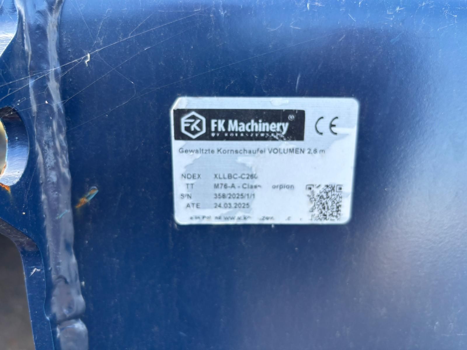 FK Maschinery 260cm Volumenschaufel 3