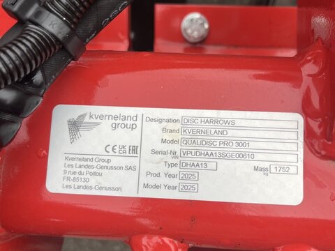 Kverneland Qualidisc Pro 3001 3