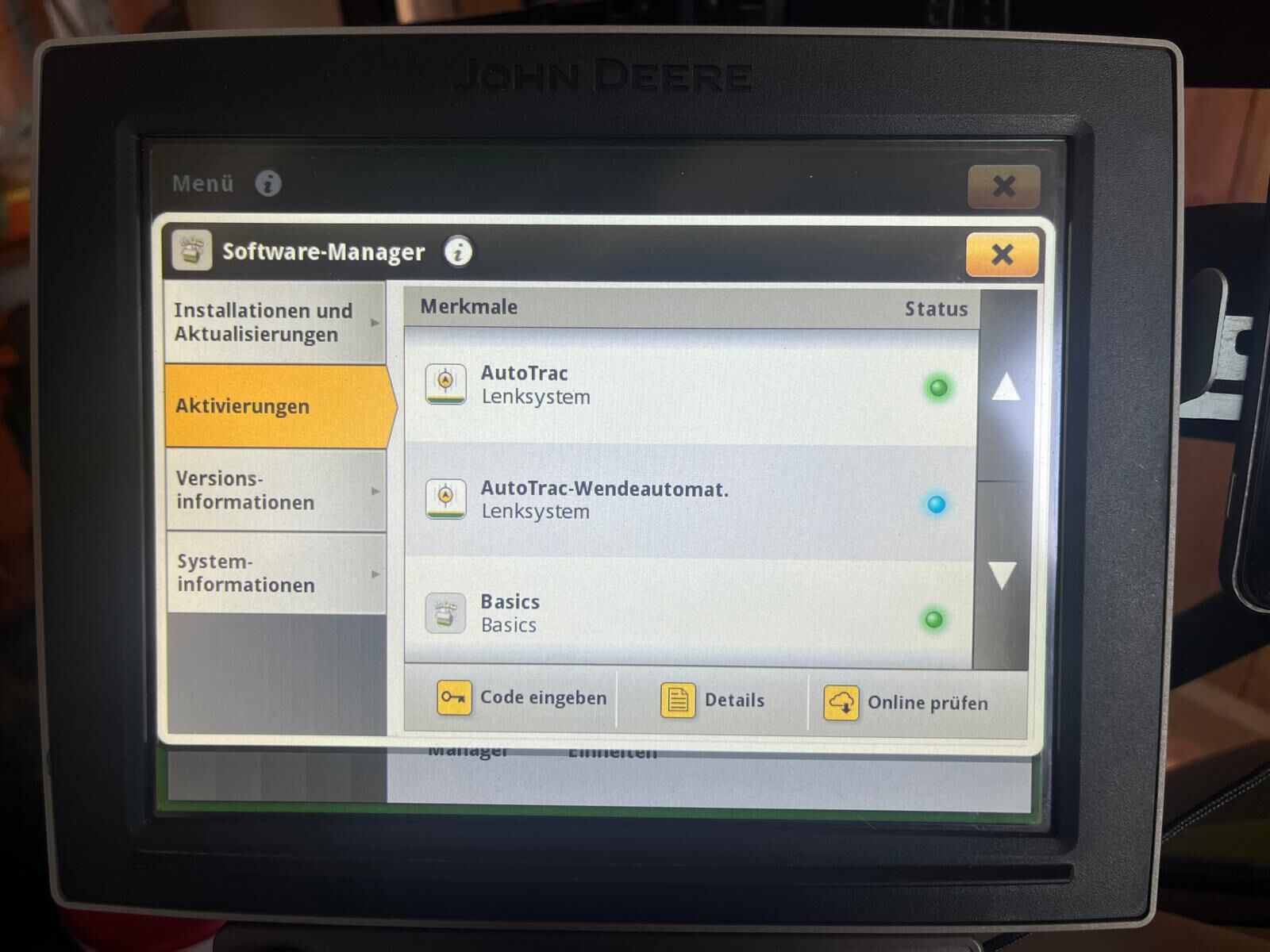 John Deere Command Center 4600  3