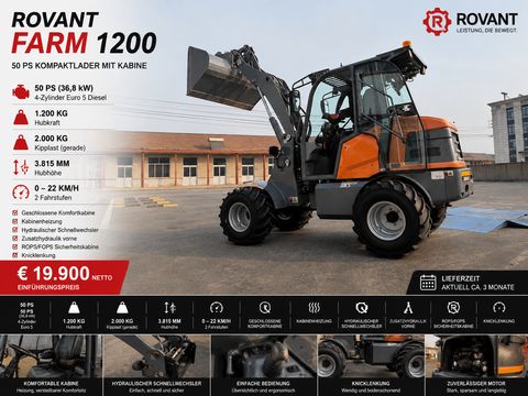 Rovant ROVANT FARM 1200|50 PS|Kabine|1.200 kg Hubkraft|