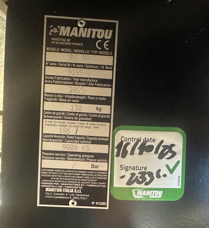 Manitou PC 9000 Jib Hook 3