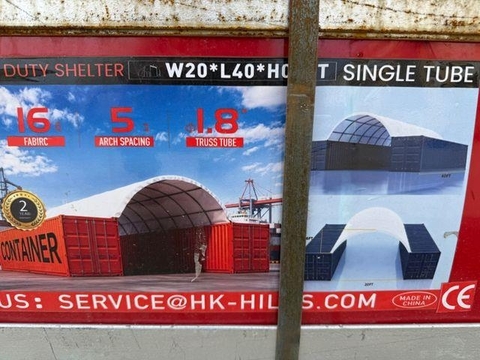 Sonstige Containerüberdachung für 40" Container