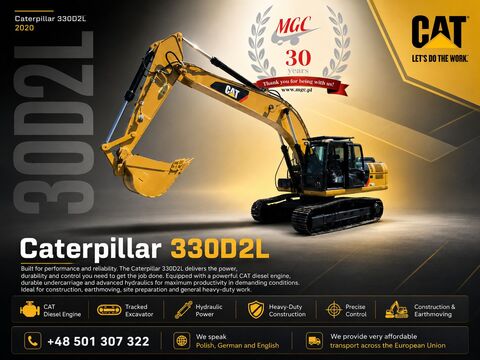 CAT 330D2 L - 3 BUCKETS - GPS