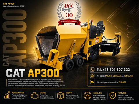 CAT AP300 / 1 OWNER / SERVICED!