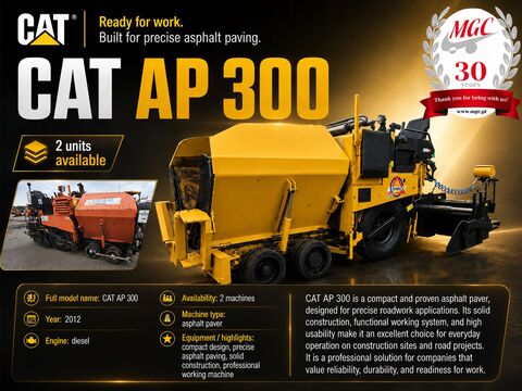 CAT AP300 / 1 OWNER / SERVICED!