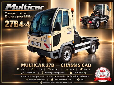 Multicar M27 B / 4X4 / FRAME / 1 OWNER