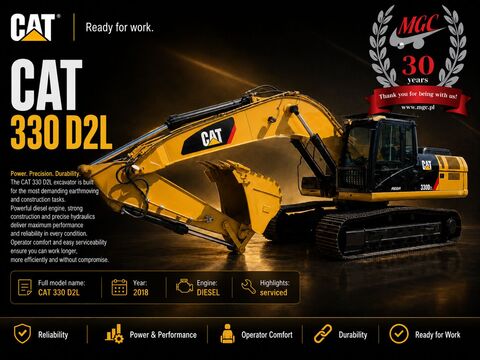 CAT 330D2 L – 3 Schaufeln – GPS