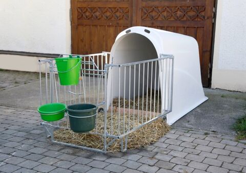 Kerbl Aktion! Kälberiglu mit Umzäunung, Calfhouse Mast