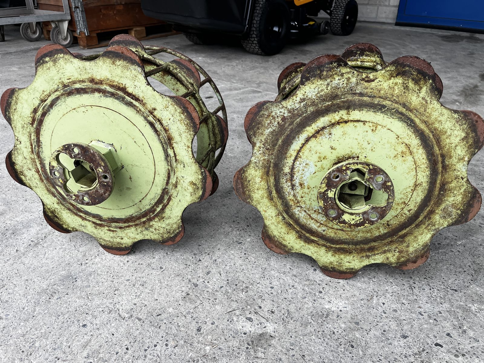 Aebi, Räder Gitterrad, 4.00-8 mit Flansch 1