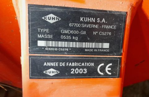 Kuhn GMD 600 GII