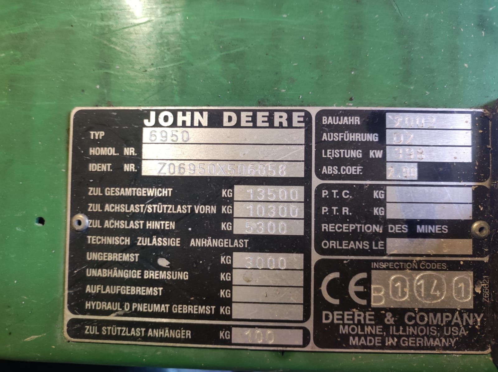 John Deere 6950 1