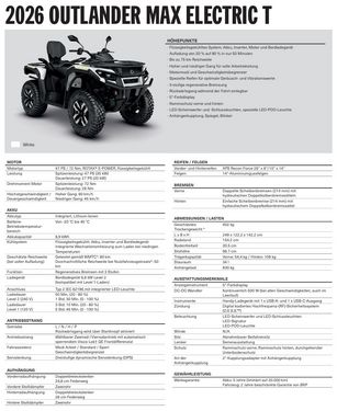 Can-am 2026 OUTLANDER MAX ELECTRIC T