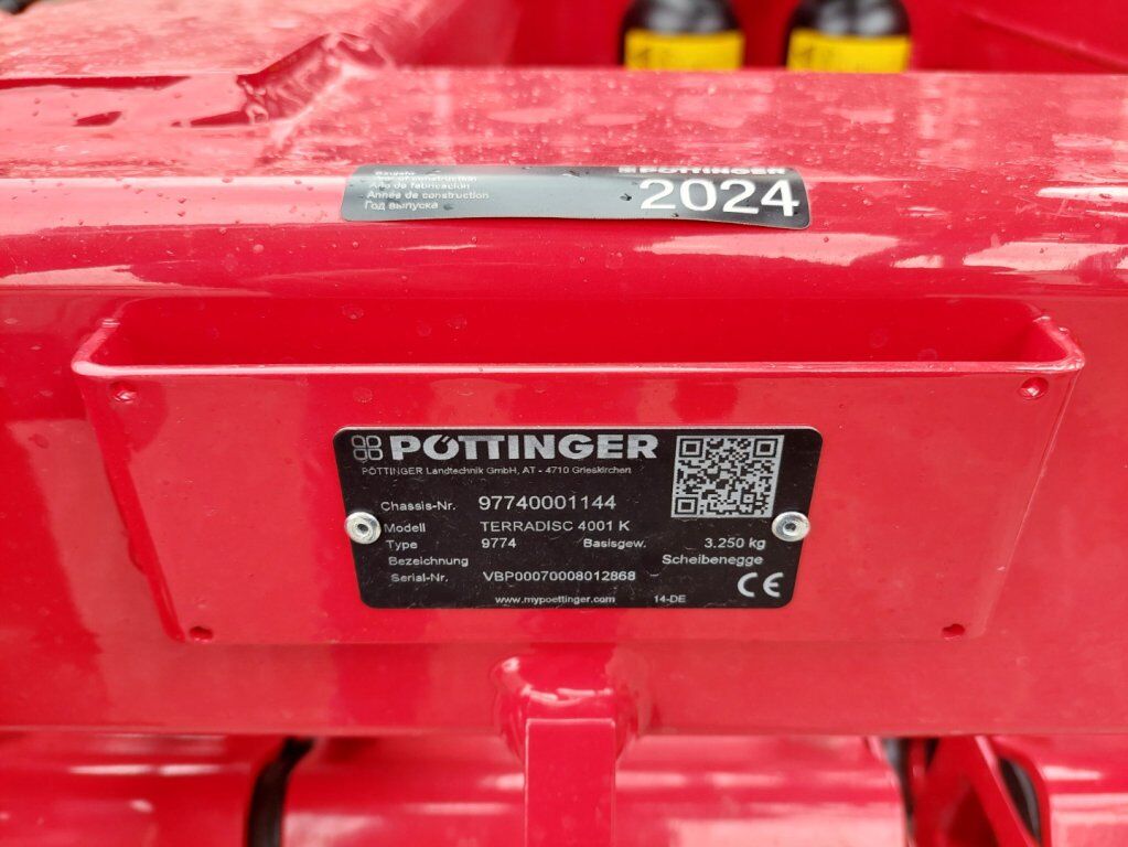 PÖTTINGER TERRADISC Kurzscheibenegge 4001 K 2