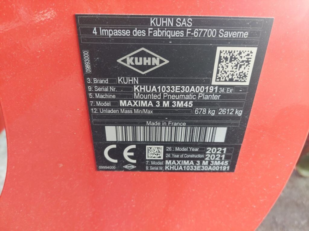 KUHN MAXIMA 3 M 3,45M 5 REIHEN 2