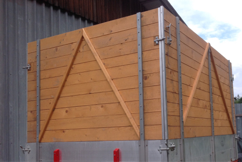 Lindner Aufsatzbordwände zu Unitrac od.3500 Transporter 1