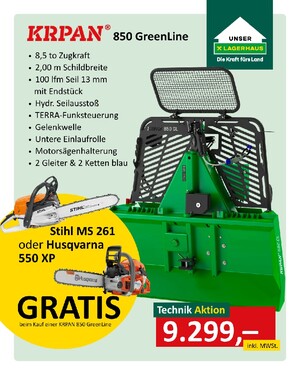 Krpan 850 Greenline Landforst Aktion