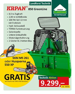 Krpan 850 Greenline Landforst Aktion