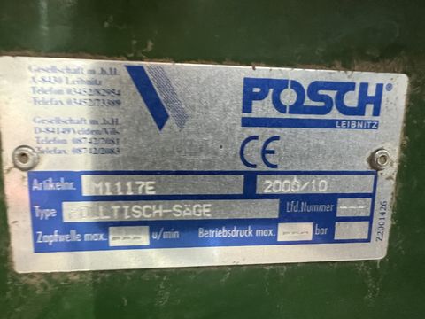 Posch Rolltisch - Kreissäge 700
