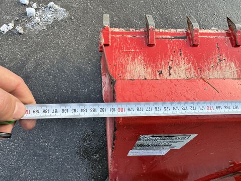 Hydrac Schotterschaufel 185cm mit Zähne Euroaufnahme