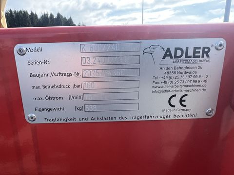 Adler Profi-Anbaukehrmaschine K600/240