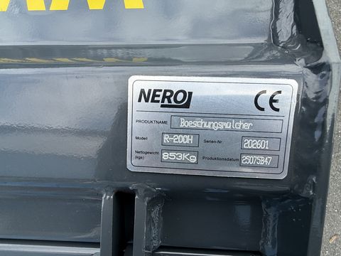Nero R-200H Böschungsmulcher mit 2m Arbeitsbreite